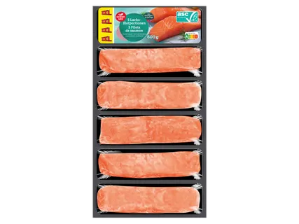 OCEAN SEA Portions de filet de saumon atlantique sans peau