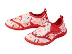 Kids' water shoes with ocean animal print.