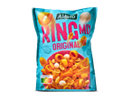 Zak met ringmix snacks, inclusief pinda's en gefrituurde deegstukjes, met Nutri-Score C.