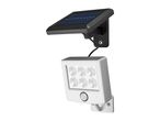Solar-powered LED wall light with motion sensor and separate solar panel