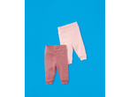 Lupilu® Baby Joggers in light pink and dusty rose on a blue background.