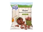 A 150g bag of roasted and caramelised pecans with honey.