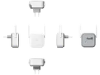 Xiaomi® Mi Wi-Fi Range Extender N300, prikazan iz različitih uglova.