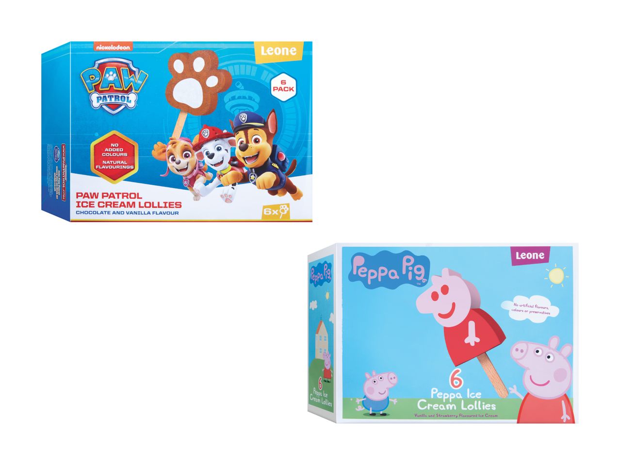 Couches pour bébés Peppa Pig et Pat' Patrouille.