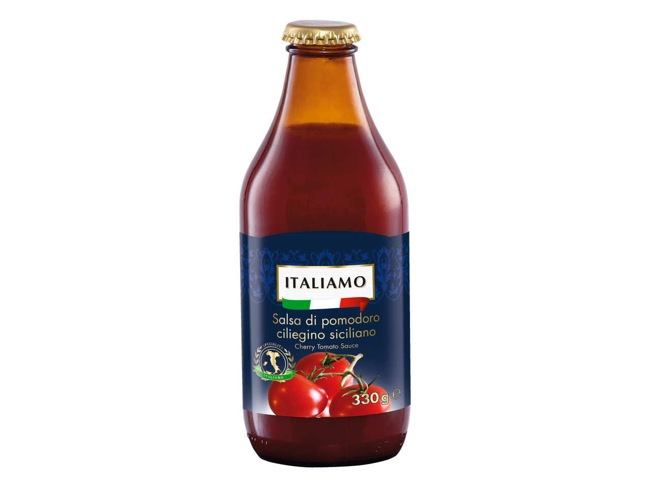 Italianamo Siciliaanse kers tomaatsaus.