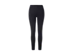 Dunkelgraue Leggings mit Schriftzug am Bein