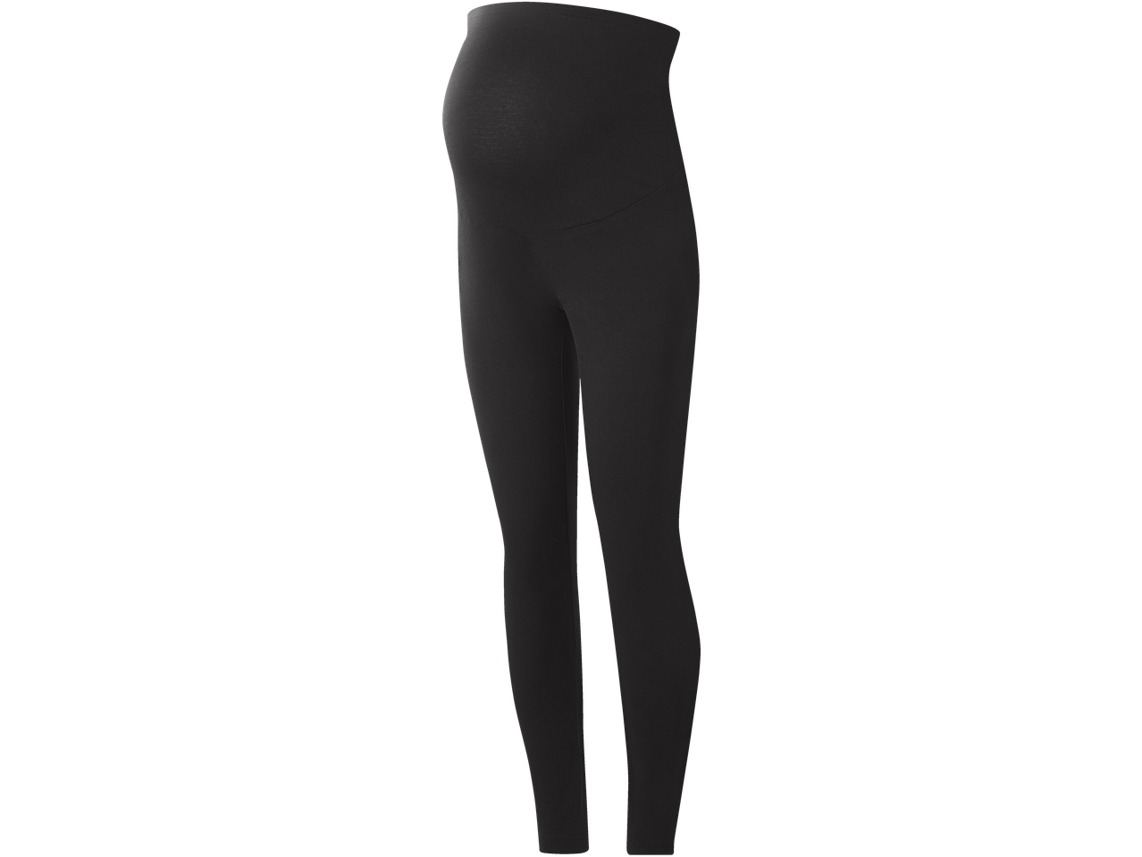 Pantaloni scurți de ciclism de maternitate ESMARA, negri, cu talie înaltă.