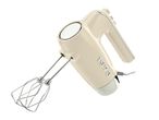 Retro-style cream hand mixer with wire beaters