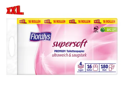 Floralys Supersoft Premium Toilettenpapier XXL