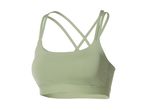 Light green sports bra with criss-cross straps