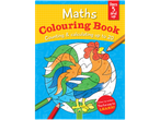 Maths colouring book: rooster, ages 5 and up.