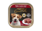Pâté pour chien Orlando Gourmet au bœuf et foie, nutrition complète.