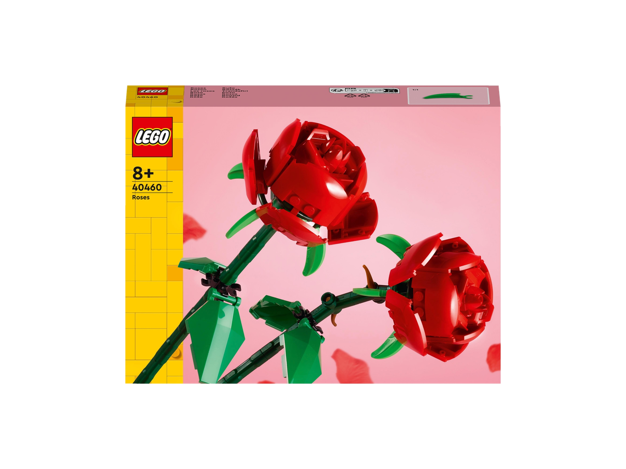 LEGO 40460: dvi raudonos LEGO rožės.