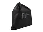 Black drawstring bag with 'LIVARNO home' logo
