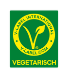 Vegetarisches V-Label International Siegel.
