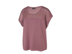 Camisola de treino CRIVIT® feminina rosa com riscas transparentes