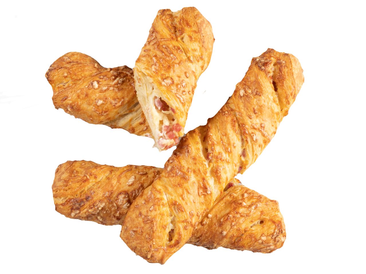 Käse-Schinken-Croissants.