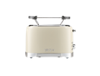 Beige Silvercrest® toaster with the inscription „1973” and side controls.
