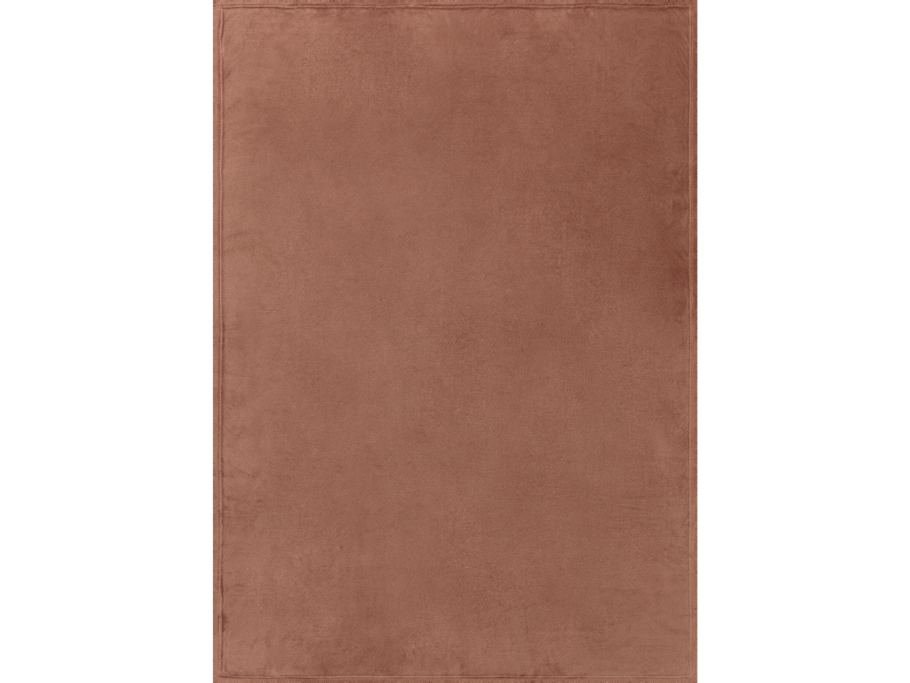 Lihtne, ristkülikukujuline LIVARNO home Filt soojas, punakaspruunis värvitoonis.