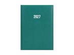 A teal-colored 2027 diary or planner with the year printed in white on the cover.