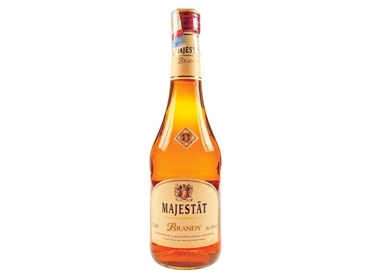 Sticlă de brandy Majestäť.