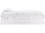 LIVARNO home 4 Seasons Duvet, a stack of white quilted duvets