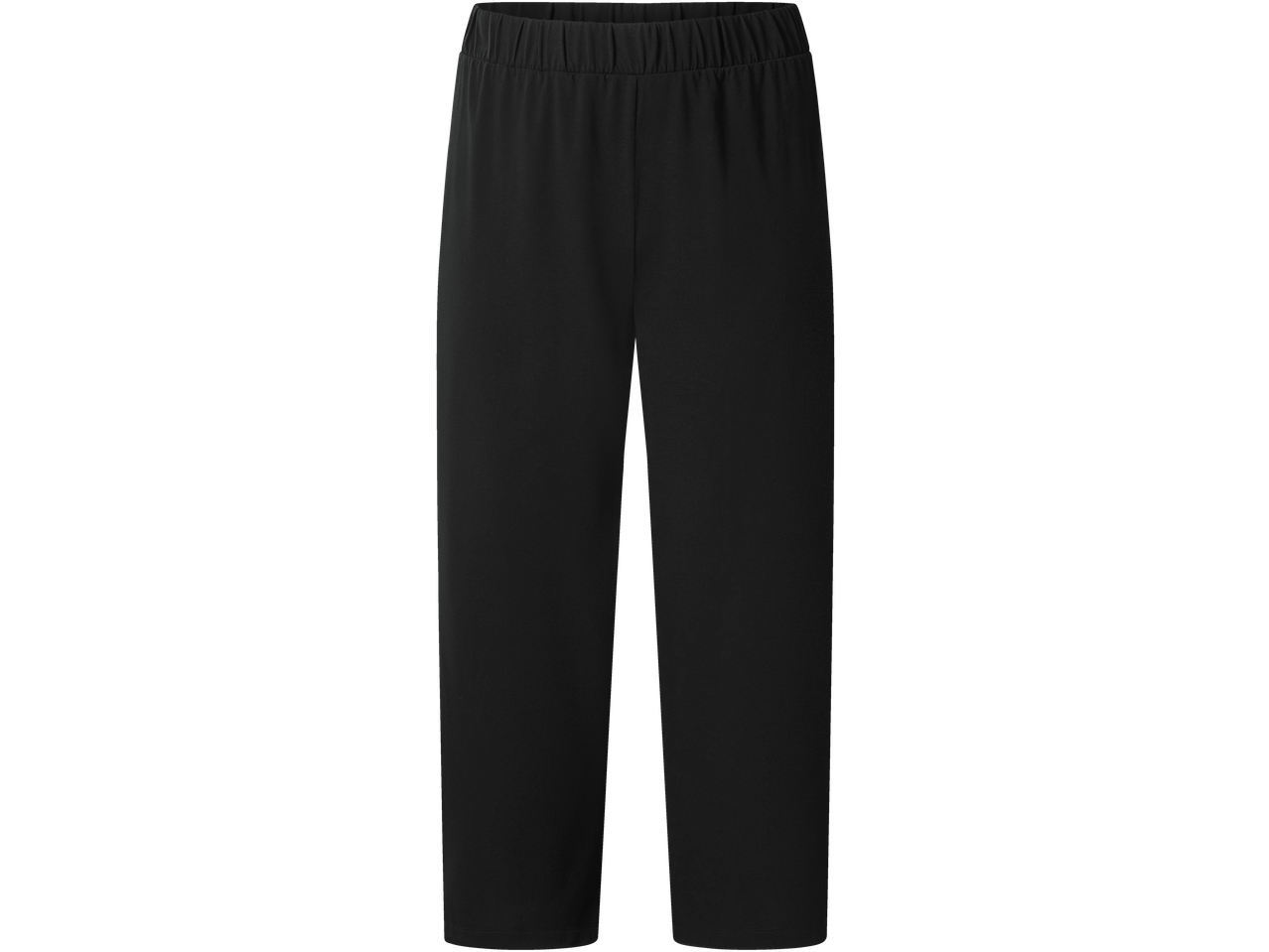 Ženske hlače ESMARA u crnoj boji s elastičnim pojasom.