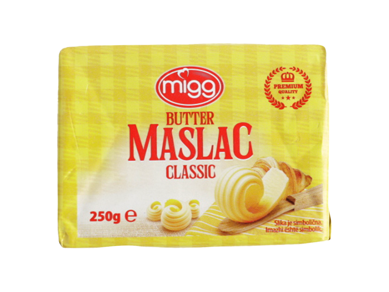 Migg maslac Classic, 250g, sa natpisom Premium Quality.