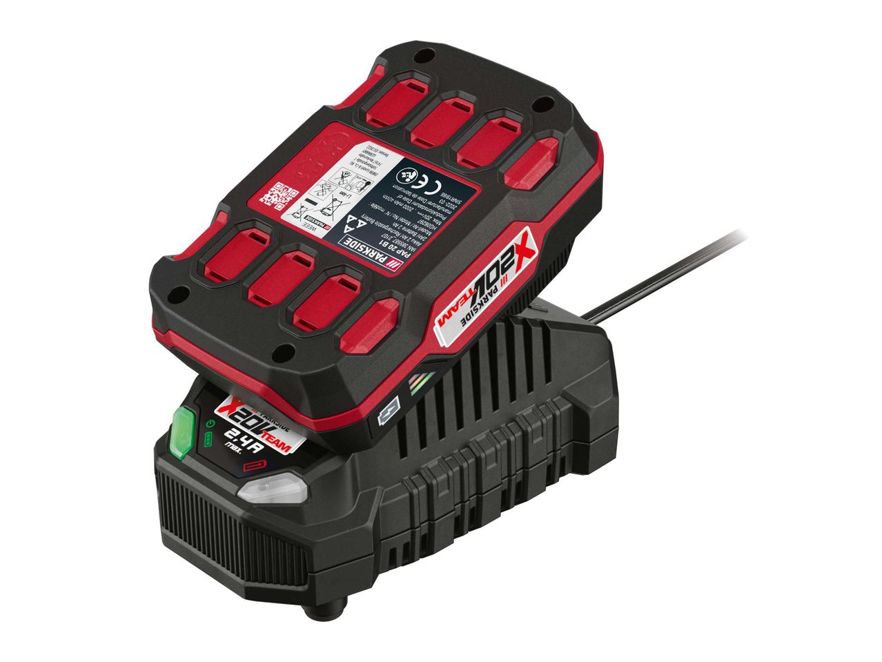 Parkside X20V Team akkumulátor és töltő