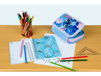 Stitch pencil case, notebook, and pencils: back to school!