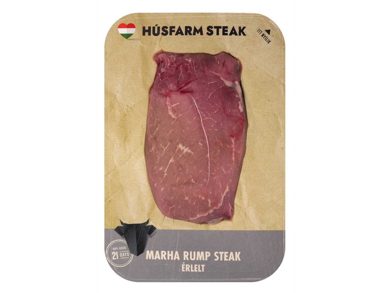 Húsfarm Érlelt Marha Rump Steak, 21 napig szárazon érlelt