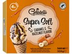 Сладоледени конусчета Gelatelli Super Soft с вкус на карамел и лешници.