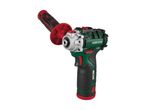 Cordless angle impact driver with a red handle attachment