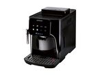 Black SilverCrest automatic coffee machine with a digital display.