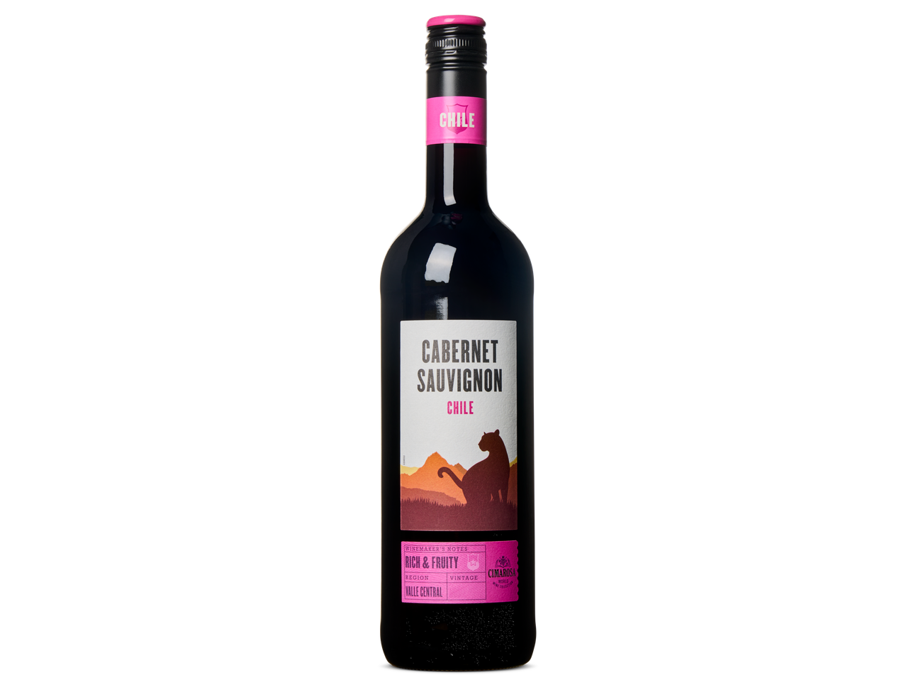 Cimarosa Cabernet Sauvignon rode wijn uit Chili.
