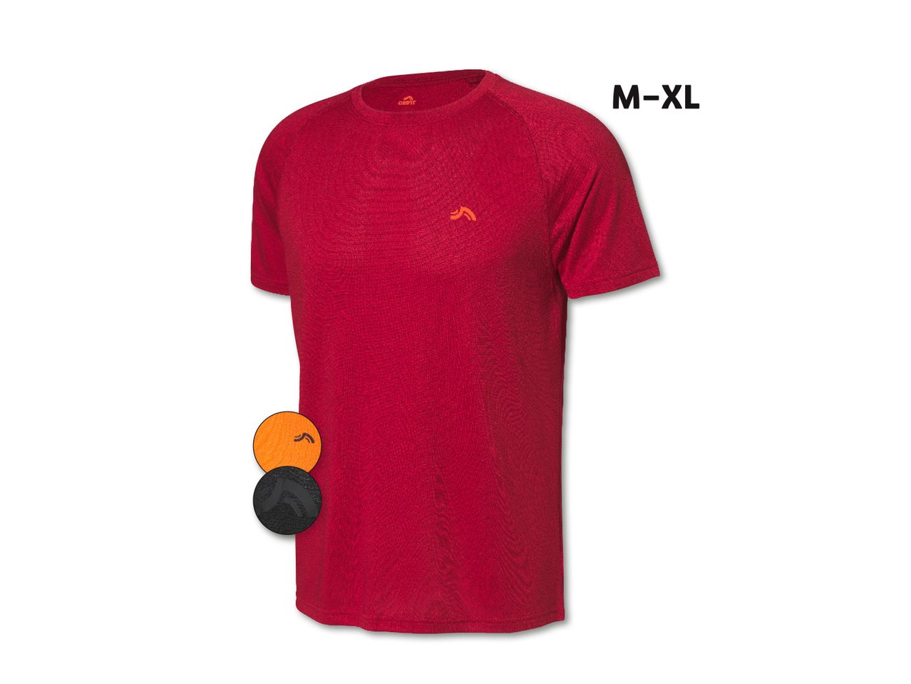 Crivit meeste spordi T-särk suuruses M-XL, punane.