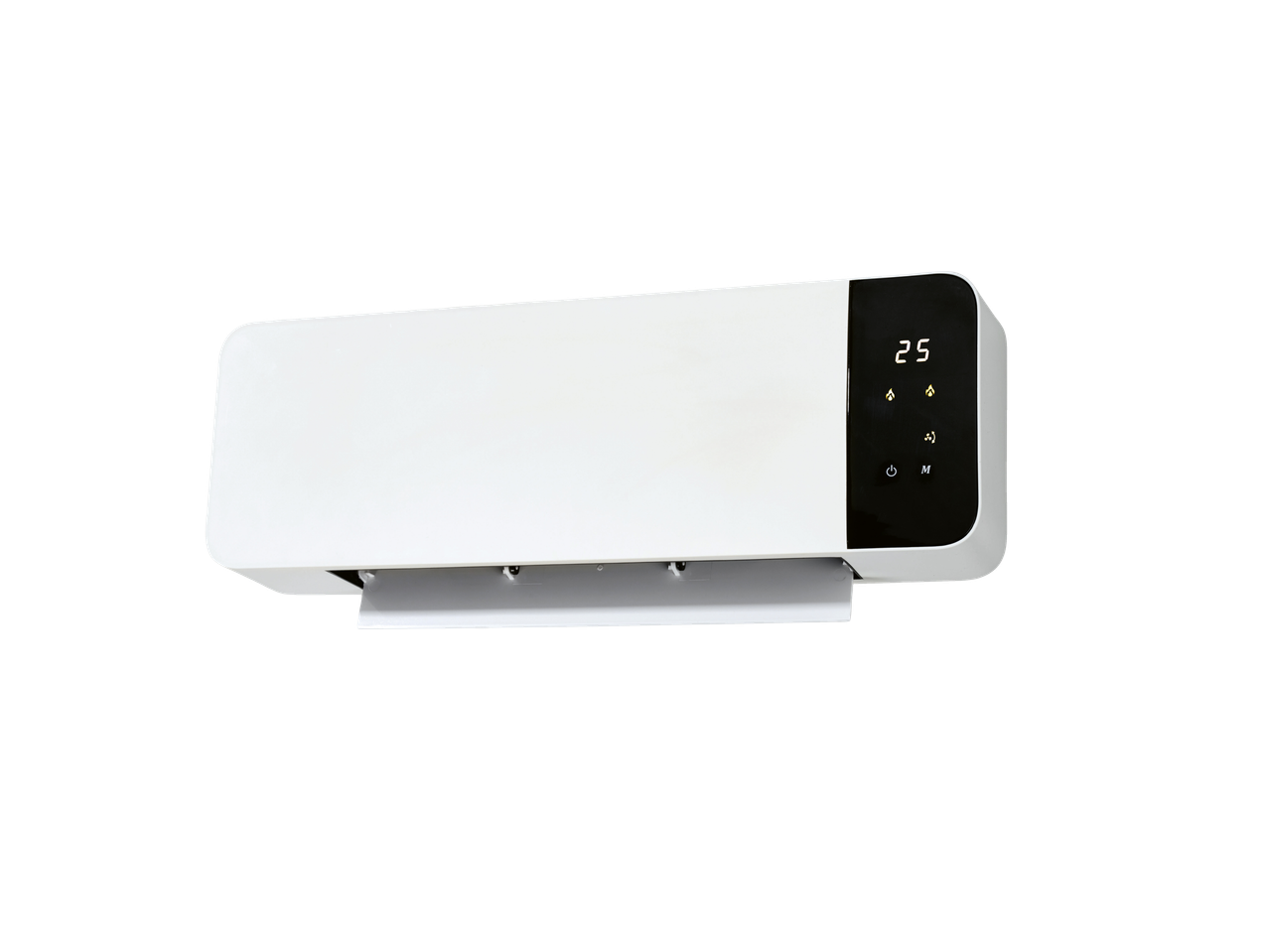 TRONIC® 2000W Wall-Mounted Ceramic Fan Heater with digital display showing '25'