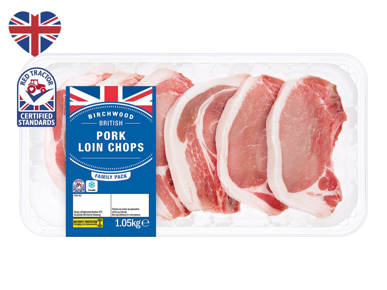 Go to full screen view: Birchwood British Pork Loin Chops - Image 1