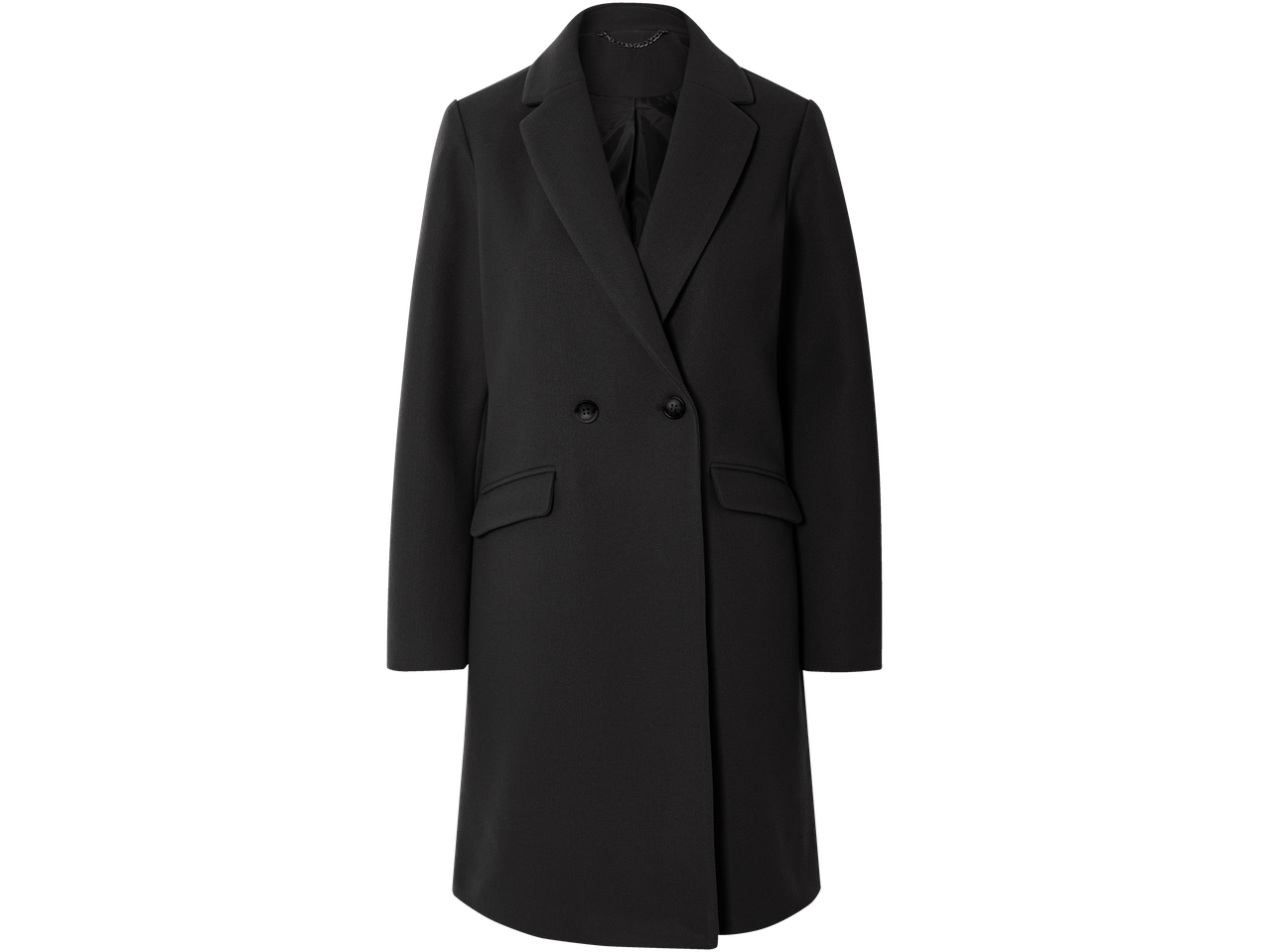 Esmara Manteau melns divrindu mētelis