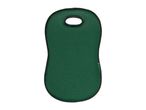 Green foam garden kneeling pad with a built-in handle