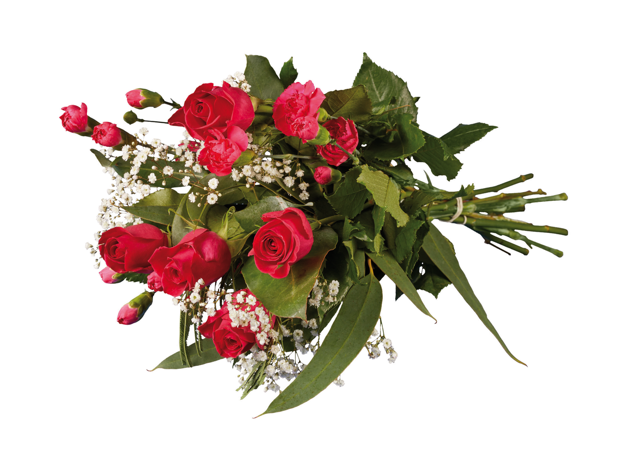 Mazzo di rose e garofani