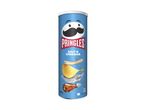A can of Pringles Salt & Vinegar chips.