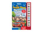 Children's sound book featuring various vehicles like cars, planes, and trains, with 10 different sounds.