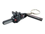 Miniature chainsaw keychain with a black and red design, featuring the brand name 'PARKSIDE'.