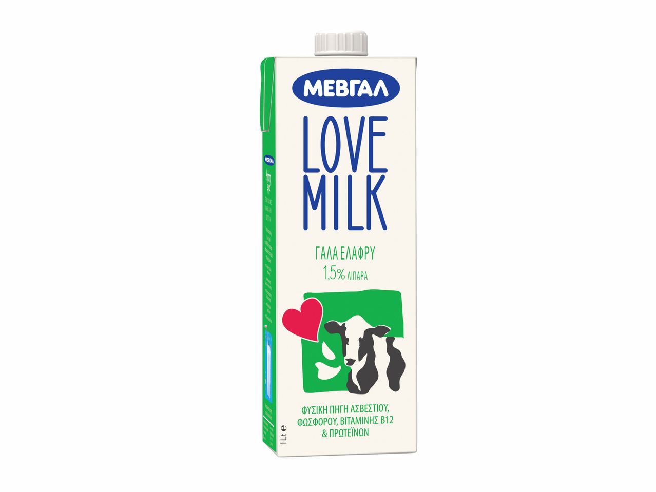 Άνοιγμα σε πλήρης οθόνη: Μεβγάλ Love Milk Γάλα 3,5% / 1,5% - Εικόνα 1