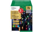 Catena luminosa LED Livarno Home con 50 luci colorate, timer e funzionamento a batteria.