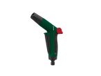 Parkside multi-function spray gun in green and black with a red button.