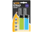 Two BIC EZ Reach lighters, green and blue.