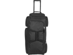 Topmove Wheeled Holdall, black, with an extendable handle and multiple pockets.