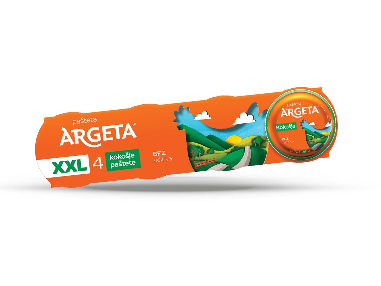Velika pakiranja Argeta paštete XXL.